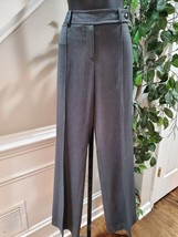 Bandolino Women Gray Polyester Single Breasted Blazer &amp; Pant 2 Pcs Suit ... - £37.74 GBP