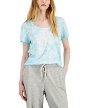 MSRP $20 Style &amp; Co Womens Cotton Tie-Dyed T-Shirt Blue Size Medium - $9.97