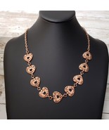 Vintage Necklace -  Stunning Copper Tone Heart Necklace - £12.58 GBP