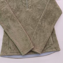 The North Face Mossbud Fleece 1/4 Zip Pullover Jacket ABXM Green Women's Small image 11