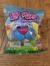 Lip Pops Lollipops Blue Bunny Nose Mouth - Blue Raspberry-Brand New-SHIP... - $8.79