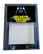 Star Wars Darth Vader Worlds Galaxys Greatest Father Dad Note Pad Memo Holder - £10.02 GBP