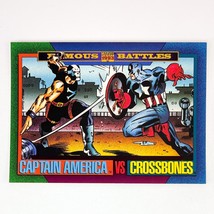 Skybox Marvel Universe 1993 Captain America vs Crossbones #162 Famous Battles - £1.37 GBP