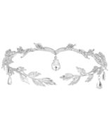 Pageants Crystal Tiara Hair Accessories Headband Leaf Rhinestone Crown B... - £15.25 GBP
