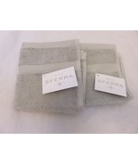 2 Sferra Bello Grey Washcloths Facecloths NWT - $28.75