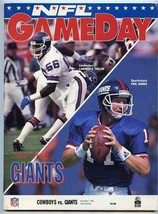 Dallas Cowboys v New York Giants 1993 NFL Gameday Program Aikman Smith Irvin - £19.82 GBP
