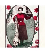 Western Huntress Bobcat September Calendar 1906 Litho Photo Print DWAA21 - $95.96 CAD