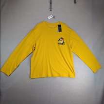 NWT Original Use Men&#39;s L Zesty Citrus Long Sleeve Gold T-Shirt Crew Stre... - $20.00