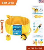 25' RV Power Extension Cord 30 Amp Twist Lock RV Adapter Plug 30M/30F wi... - $82.72