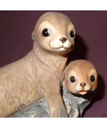 Seals Ocean Figurine Masterpiece HOMCO 1981 Porcelain 4&quot; - £10.11 GBP