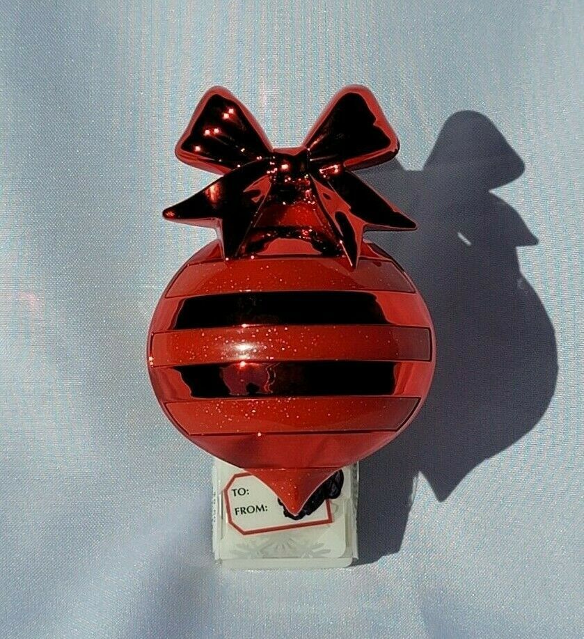 Bath & Body Works Wallflower Christmas Antique Ornament Glitter Bow Red Holiday - $23.26