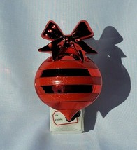 Bath &amp; Body Works Wallflower Christmas Antique Ornament Glitter Bow Red ... - $23.26