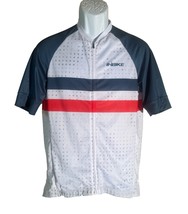 INBIKE Men&#39;s Short Sleeve Full Zip Cycling Jersey Red White &amp; Blue 2XL - $9.89