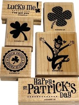 Stampin&#39; Up! Pinch Proof Leprechaun St. Patrick&#39;s Day Rubber Stamp Set Unused - £37.85 GBP