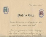 Porfirio Diaz Signed 1900 Mining Claim &amp; Map Mexico Stamps Guilroy Gold ... - £450.88 GBP