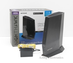 NETGEAR Nighthawk CAX30 AX2700 Wi-Fi 6 Cable Modem Router - £117.94 GBP