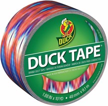 Duck Brand Duct Tape 1 Roll Ikat Tie Dye 1.88&quot; x 10 yards - £8.03 GBP