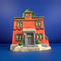 Christmas Ceramic Lighted House - Hand Painted - School  - Read Description - $5.00