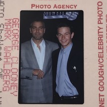 1999 George Clooney &amp; Mark Wahlberg Celebrity Color Photo Transparency 3... - £11.17 GBP