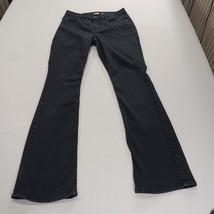 Lee Women's Black Mid-Rise Bootcut Jeans Measured Size (27×31) image 12