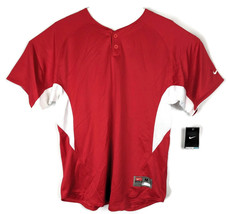 Red Blank Baseball Jersey Mens Medium White (Nike) Team - $34.39