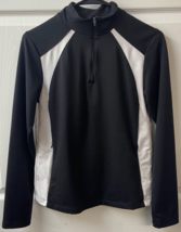Slazenger Quarter Zip Athletic Jacket Womens Size S  Black White Puma Te... - £5.44 GBP