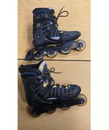 K2 Velocity Exotech Black blue yellow rollerblades Inline Skates Womens ... - $29.69