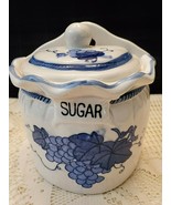 FLAT BACKED SUGAR BOWL WITH GRAPES - $25.26 CAD