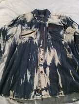 The Heritage America 1776 Denim Distillery Acid Wased Jean Jacket Sz XL - $28.04