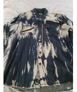 The Heritage America 1776 Denim Distillery Acid Wased Jean Jacket Sz XL - $28.04