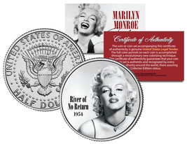 Marilyn Monroe *River Of No Return* Movie Jfk Half Dollar Colorize Coin Licensed - £6.71 GBP
