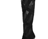 Jeffrey Campbell Stripes-KH Tall OTK Cut-out Mesh Boots Stiletto sz 7 Ne... - $89.06