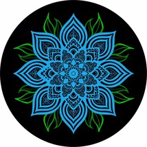 Chief Blue Mandala Spare Tire Cover ANY Size, ANY Vehicle,Trailer, Campe... - £90.96 GBP