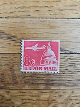 US Stamp US Air Mail 8c Used Red - £0.74 GBP