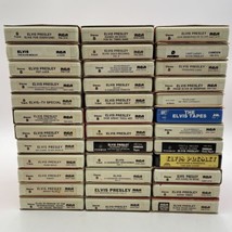 Elvis Presley Lot of 36 Eight 8 Track Tapes RCA Titles &amp; More Untested Vintage - £37.62 GBP