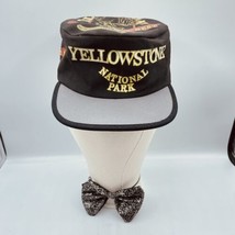 Vintage Yellowstone National Park Pillbox Hat Cap One Size Hat Made In USA - £15.57 GBP