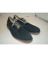 Aston Grey Dien Blue Suede Leather Lace Low Top Oxford Shoes Men Size 10.5 - $24.74