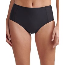 DKNY Womens Swimwear Medium Seamed High Waist Bikini Bottom Black M - £18.64 GBP