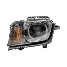 Headlight For 2010-2015 Chevrolet Camaro Driver Side Halogen Black Clear Lens - £568.71 GBP