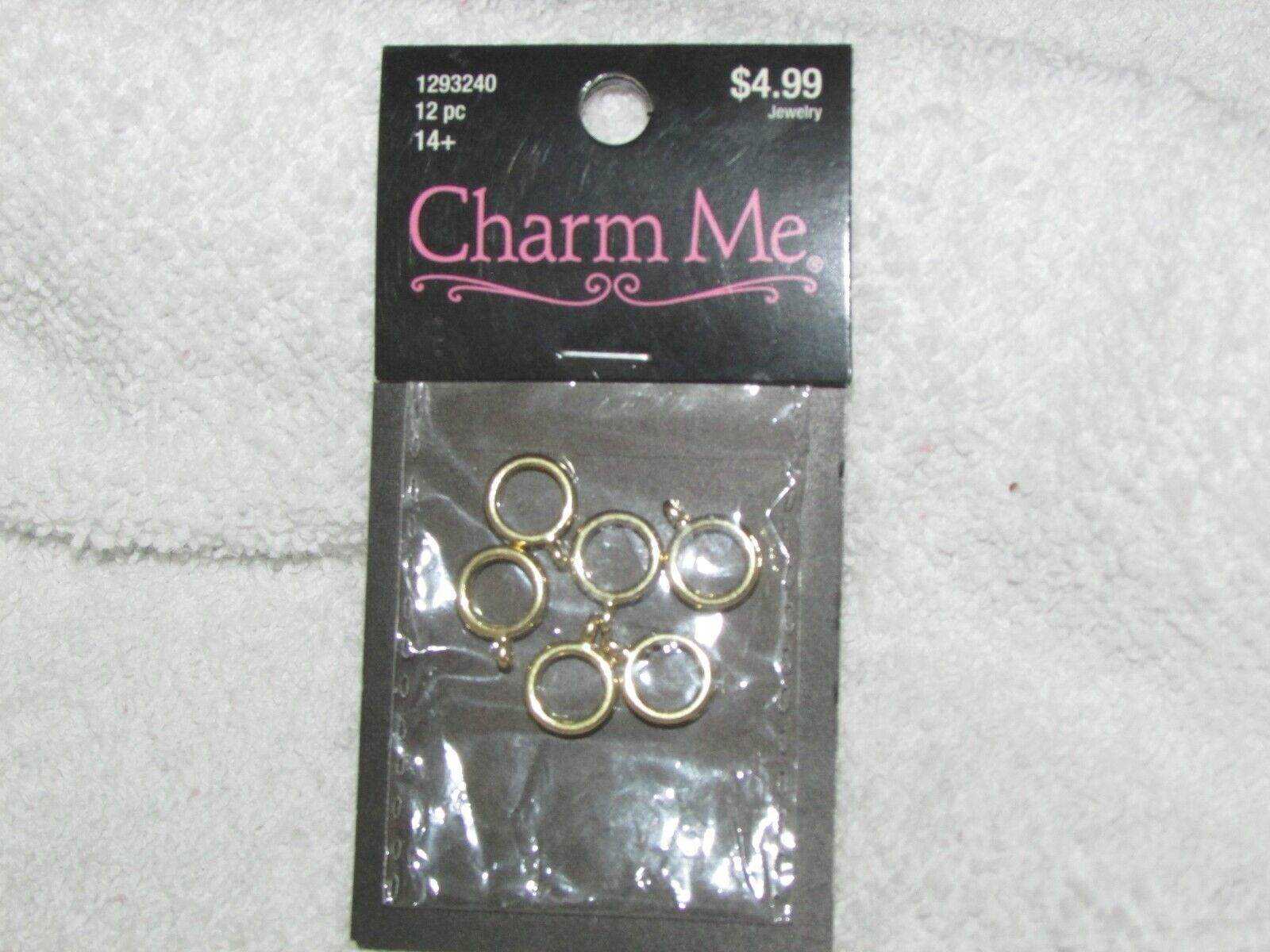 CHARM ME  gold necklace clasps 6 ttl in orig pkg BLUE MOON BEADS  (jewel23) - $1.98