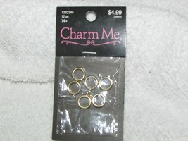 CHARM ME  gold necklace clasps 6 ttl in orig pkg BLUE MOON BEADS  (jewel23) - £1.57 GBP