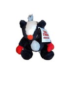 Black Stinker Station Boxing Skunk Plush Gas 6&quot; Stuffed Animal Soft Toy Red - $48.65