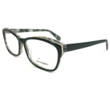 Zac Posen Eyeglasses Frames LUDMILLA EM Grey Marble Green Square 55-15-140 - $37.20