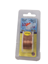Bare Copper Round Wire 20 Gauge 24 Feet Spool Jewelry Craft - £3.18 GBP