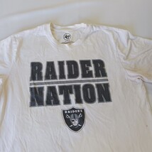 '47 Raiders Nation Youth Boys White Cotton Graphic T-Shirt Short Sleeve Size XL image 13