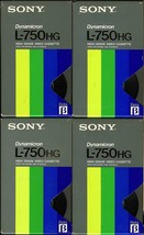 Four Sony L-750HG Dynamicron Betamax Video Tapes - £10.37 GBP