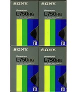 FOUR SONY L-750HG DYNAMICRON BETAMAX VIDEO TAPES - $249.31 MXN