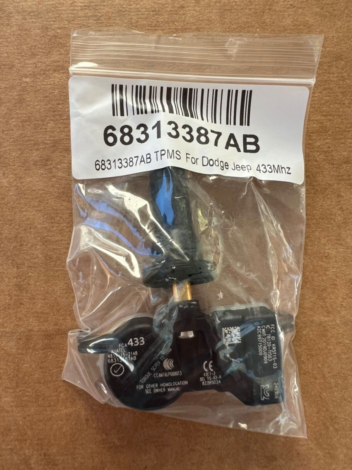 NEW 68313387AB TPMS For 2016-2021 Jeep Grand Cherokee Dodge Durango - $16.82