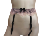 AGENT PROVOCATEUR Womens Suspender Lace Black Pink Size AP 2 - $548.04