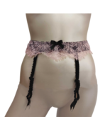 AGENT PROVOCATEUR Womens Suspender Lace Black Pink Size AP 2 - £434.30 GBP
